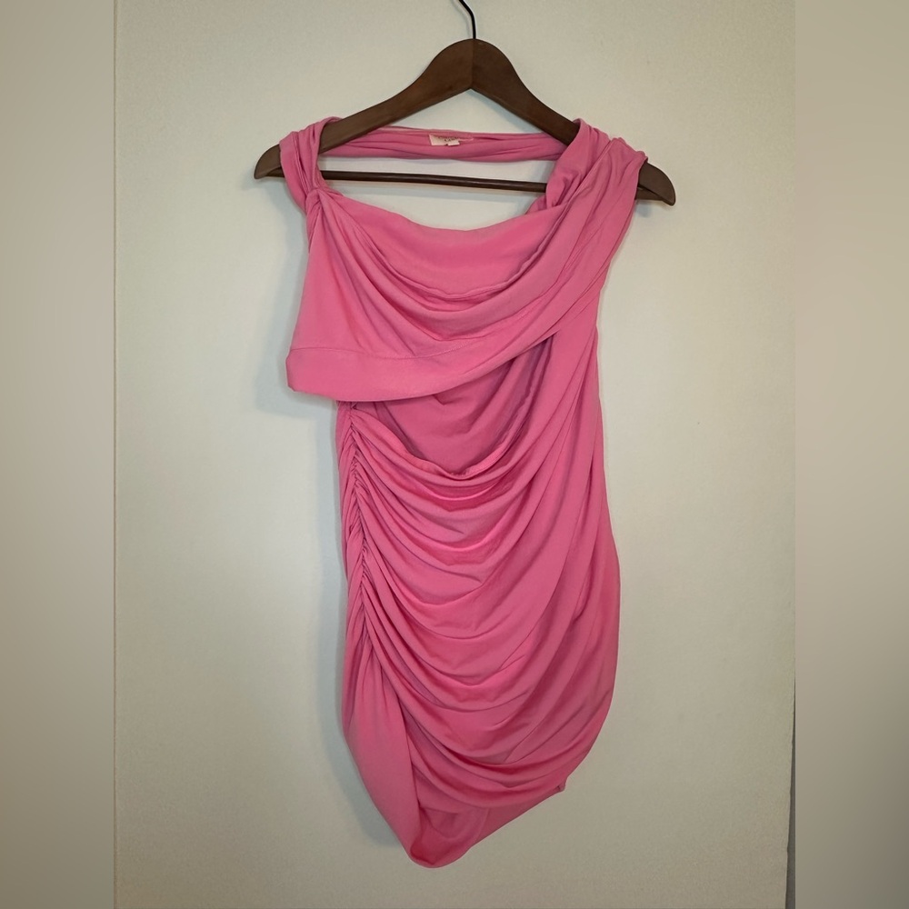 Camila Coelho One Shoulder Pink Dress - Picture 3 of 4